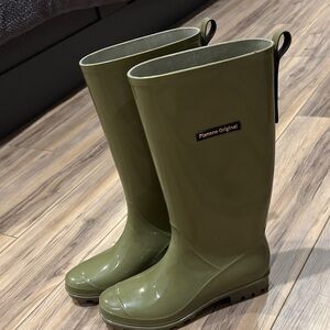 Planone Original Olive Green Rain Boots